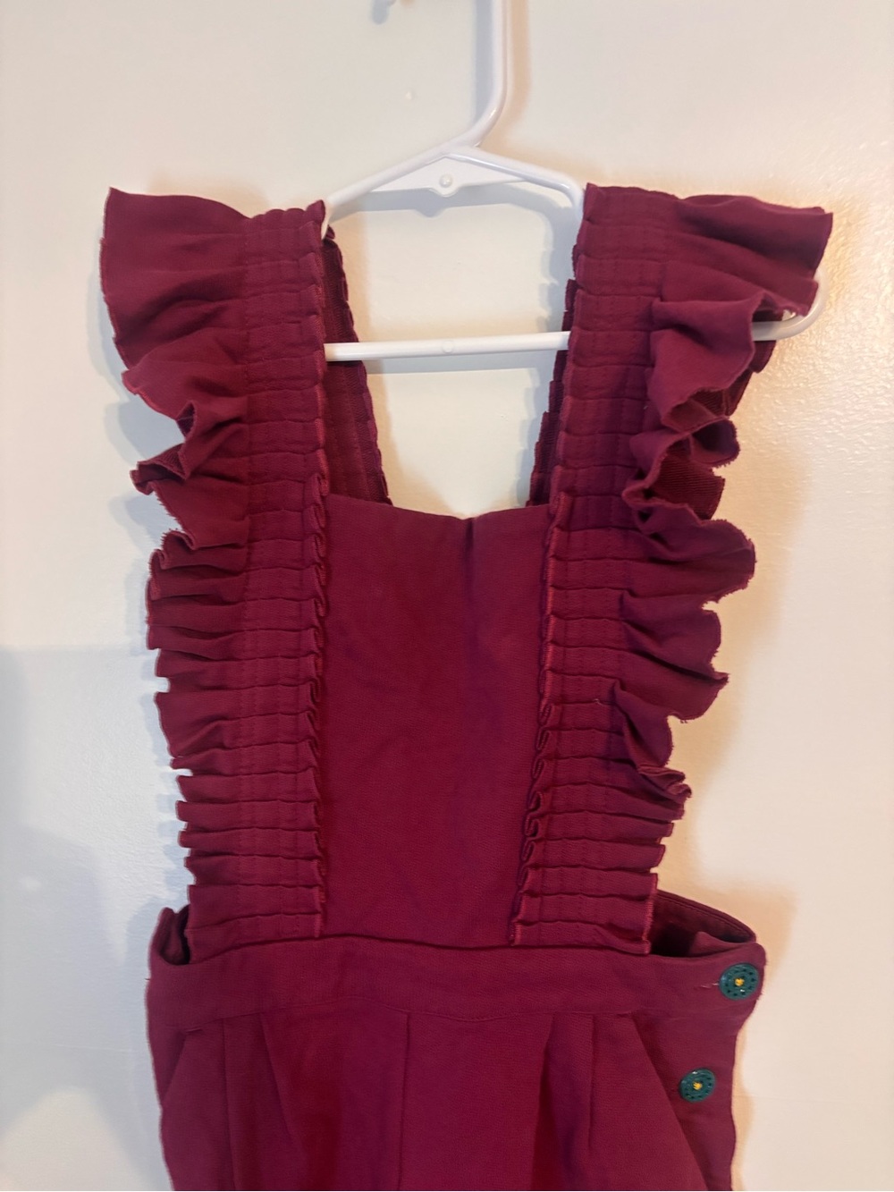 Girls’s Matilda Jane Plum Corduroy Romper/Overalls